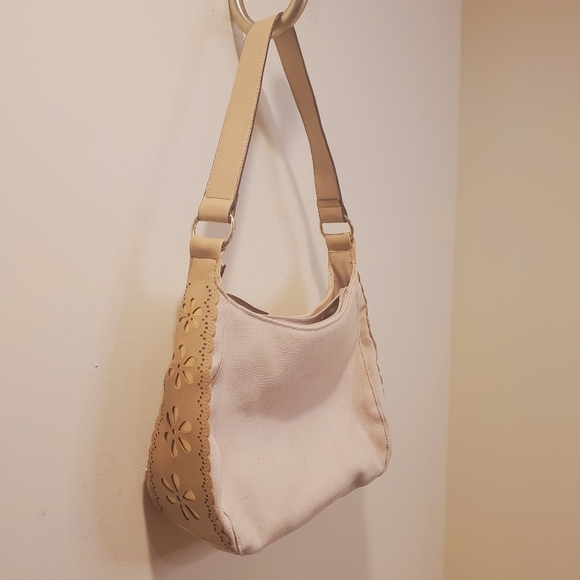 ISAAC MIZRAHI Beige canvas  shoulder  bag - Picture 2 of 12